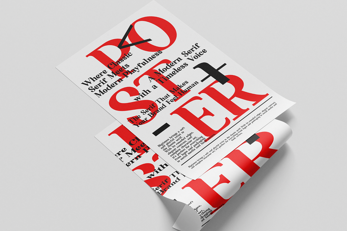 Bigtimun – Modern Friendly Serif, a Serif Font by BearyType Studio (Photo 8 of 11)