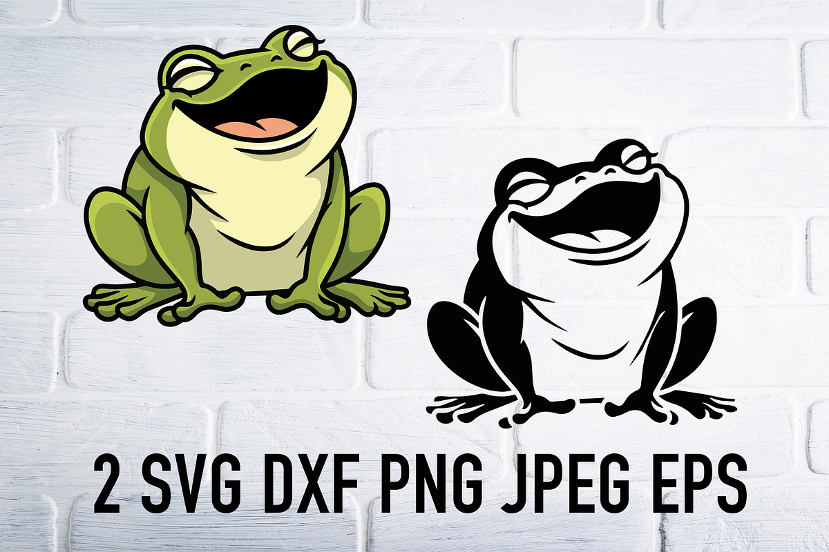 Frog svg png clipart, an Animal Illustration by Bila Vorona (Photo 3 of 3)