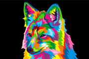 Fox colorful popart vector artwork, an Animal Illustration by weervector (Thumbnail 2 of 2)