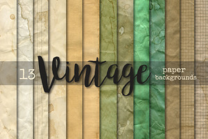 Set of old paper textures