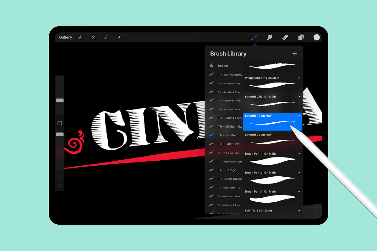 Ink and Paint Procreate Brushes, a Brush Add-On by Tim Hankins Design (Photo 2 of 5)