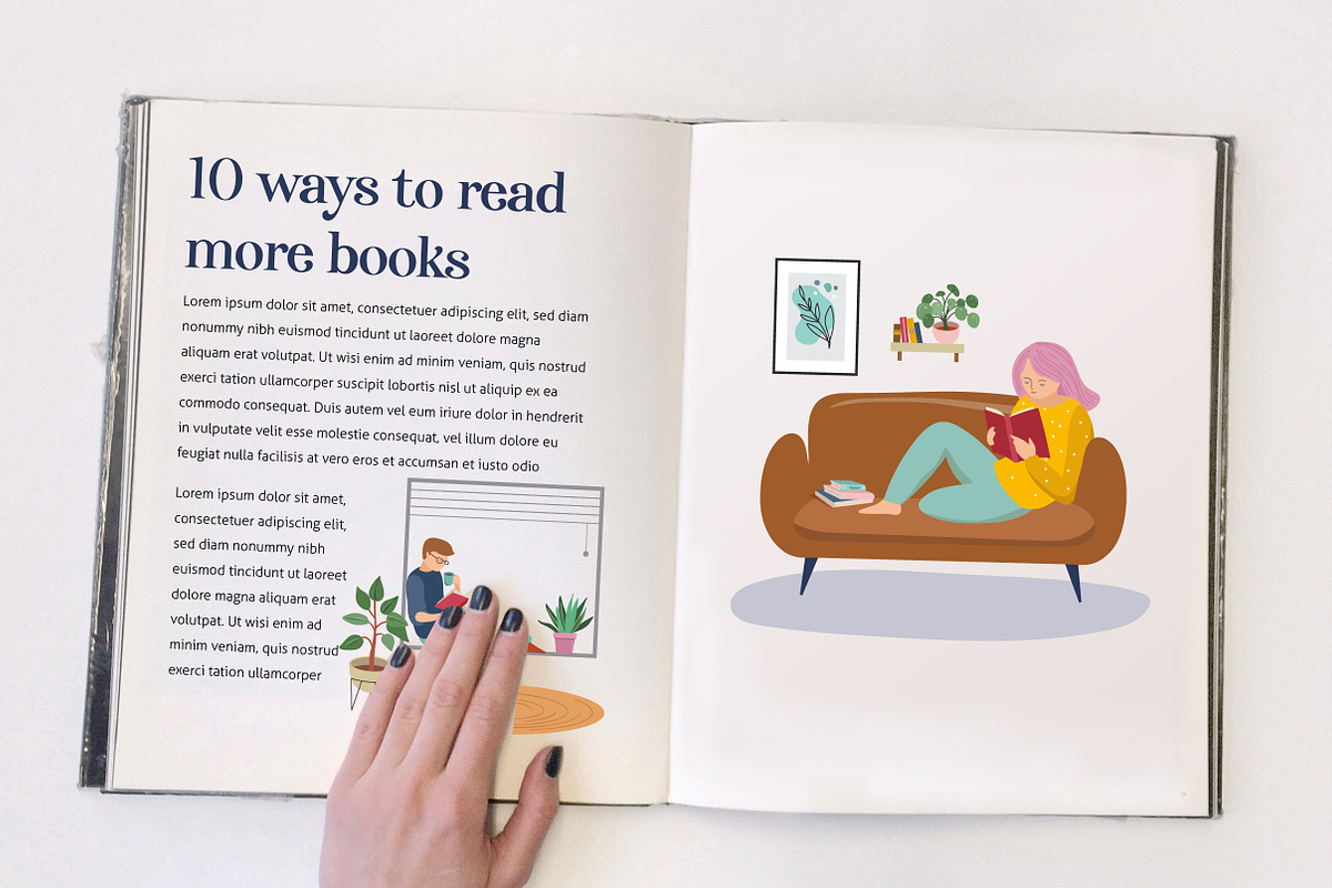 Stay at home, set of illustrations, an Education Illustration by Marish (Photo 7 of 7)