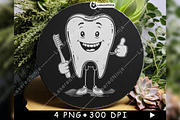 Cartoon Tooth Thumbs Up Oral Bone, a Background Graphic by LaseredNinja (Thumbnail 2 of 7)