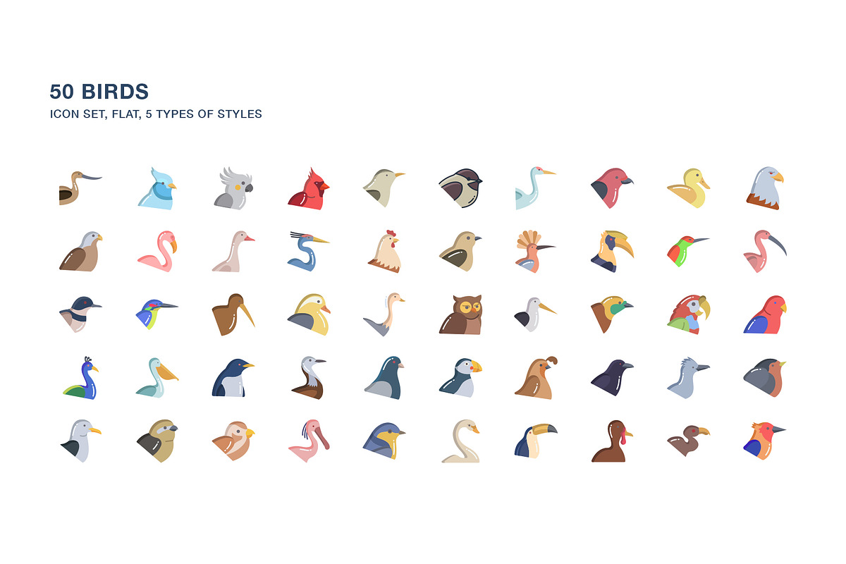 Birds icon set, an Icon by Icongeek26 (Photo 6 of 6)