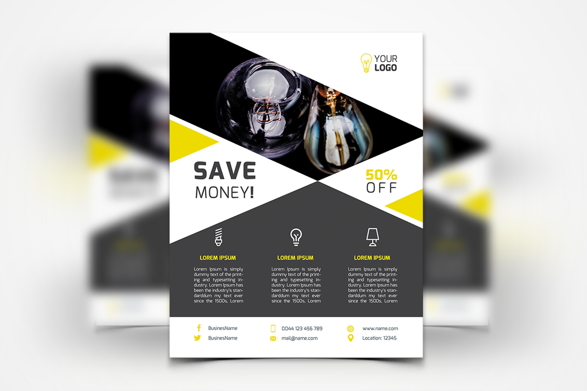 200+ Premium Flyers Bundle 99% OFF, a Flyer Template by UNIK Agency (Photo 59 of 66)