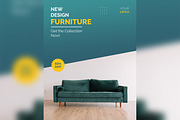 Modern Furniture Poster Design 31, a Social Media Template by shahsoft (Thumbnail 2 of 2)
