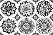 Boho Floral Mandala Bundle Set, an Illustration by Creativeshirt (Thumbnail 7 of 7)