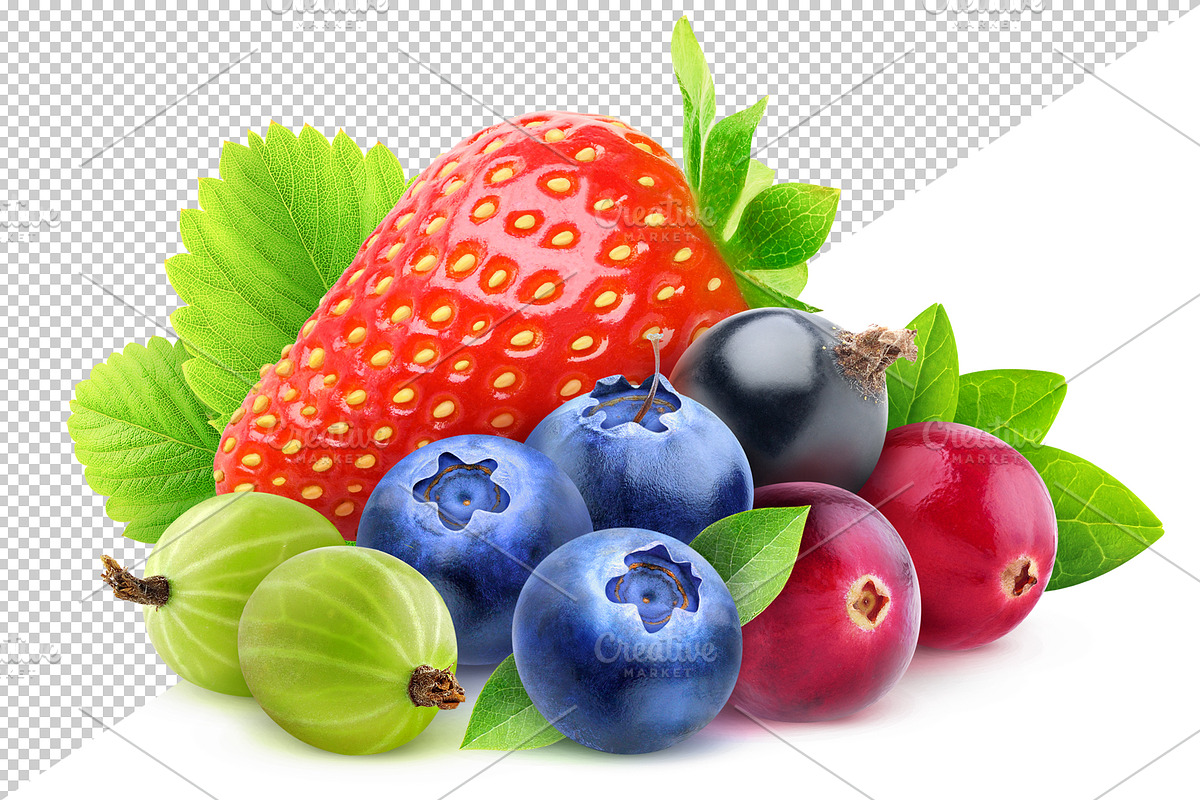 Isolated berries, an Object Graphic by Fruits+Veggies (Photo 2 of 4)
