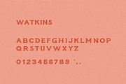 Watkins I A Handmade Display Font, a Serif Font by Taylor Penton (Thumbnail 4 of 4)