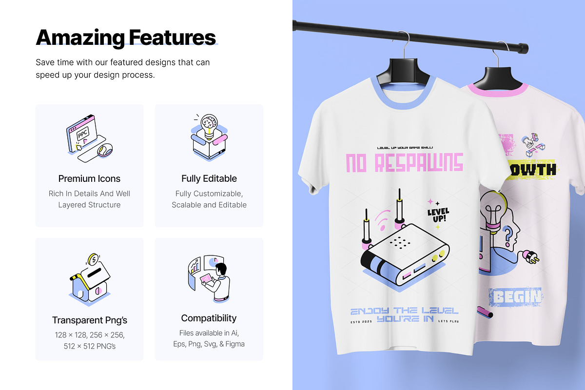 250 Universal Isometric Icons, an Object Illustration by Prosymbols (Photo 2 of 13)