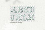 Sage monogram alphabet crest initial, a Decorative Illustration by GrafikBoutique (Thumbnail 2 of 3)