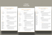 Resume Template | CV Template, a Resume Template by Advaita Printables (Thumbnail 3 of 4)