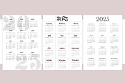 Yearly Calendar Template 2025, a Stationery Template by DesignByStore (Thumbnail 3 of 6)