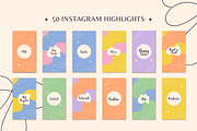 50 Instagram Highlights Templates, a Templates & Theme by TemplateCastleStore (Thumbnail 3 of 10)