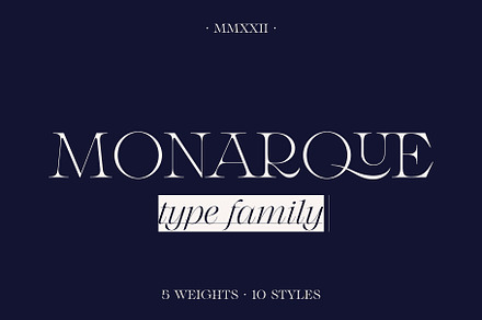 Monarque - Classy Serif Type Family