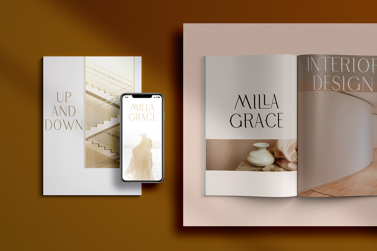 Milla Grace. Modern Classic Font, a Serif Font by LABFcreations (Photo 2 of 12)