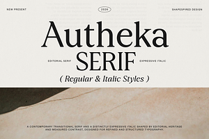 Autheka - Modern Transitional Serif