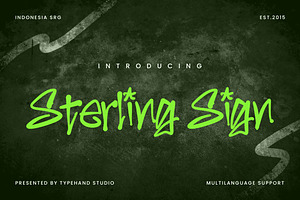 Sterling Sign – Urban Graffiti