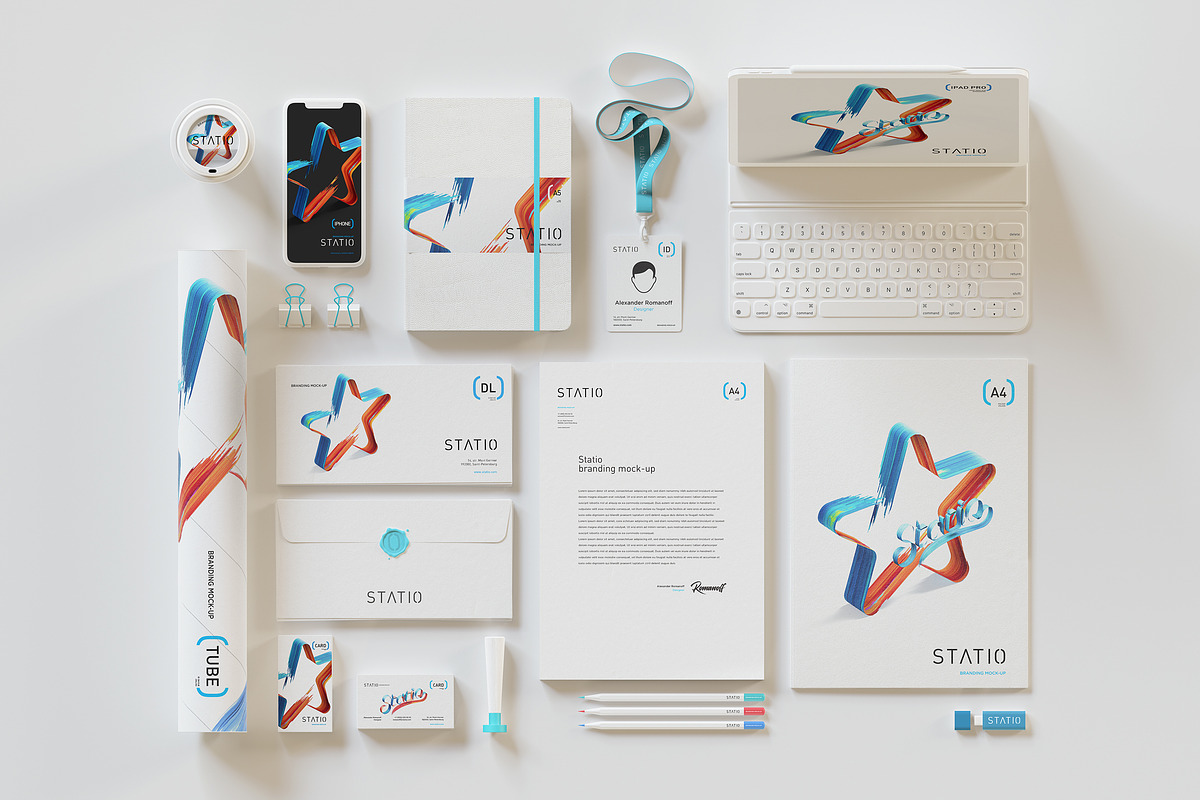 Statio: Stationery ID mockup, a Product Mockup by TITO (Photo 3 of 4)