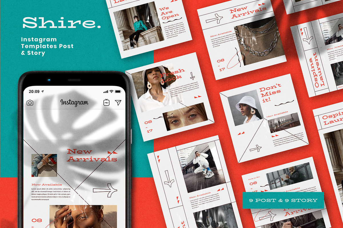 Shire Instagram Template, a Social Media Template by Compaq_Creative (Photo 1 of 11)