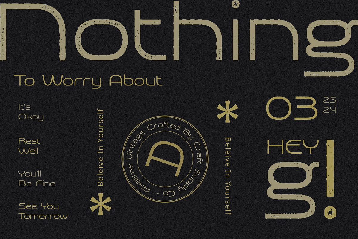 Akalime Vintage, a Sans Serif Font by Craft Supply Co. (Photo 7 of 8)