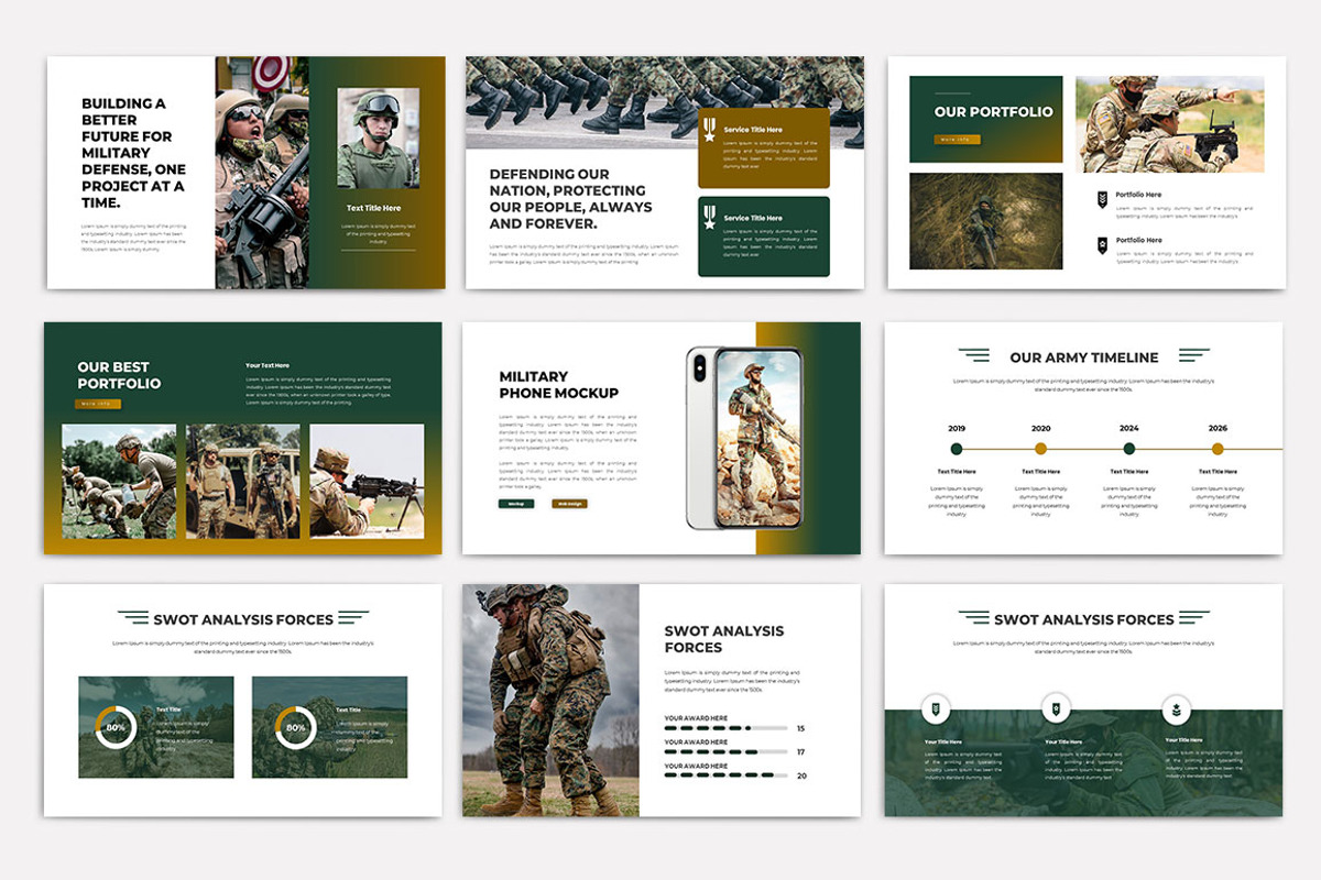 BMPBattalion Powerpoint Template, a Presentation Template by yanindesign (Photo 4 of 5)