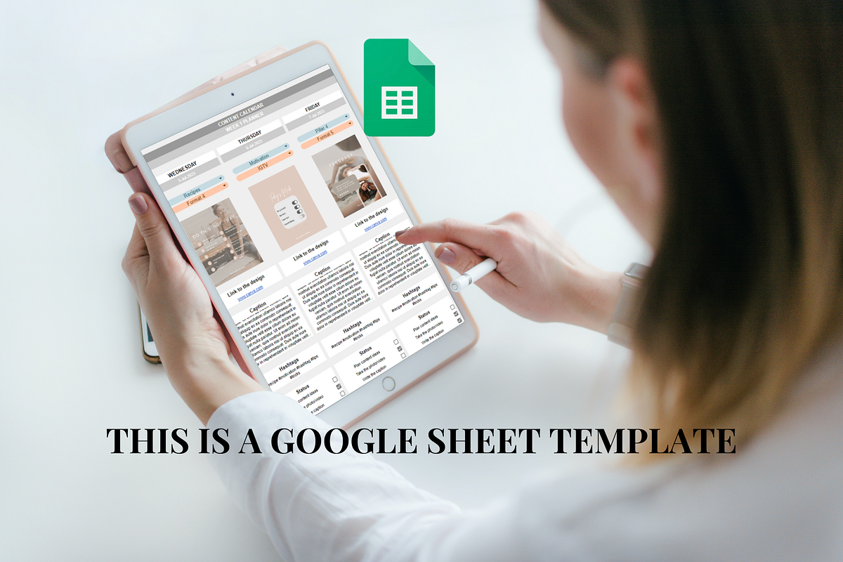 Simple Social Media Planner Template, a Social Media Template by SociallyyCreative (Photo 5 of 9)