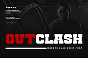 Outclash Modern Slab Serif Font, a Slab Serif Font by Rasio Studio (Thumbnail 1 of 11)