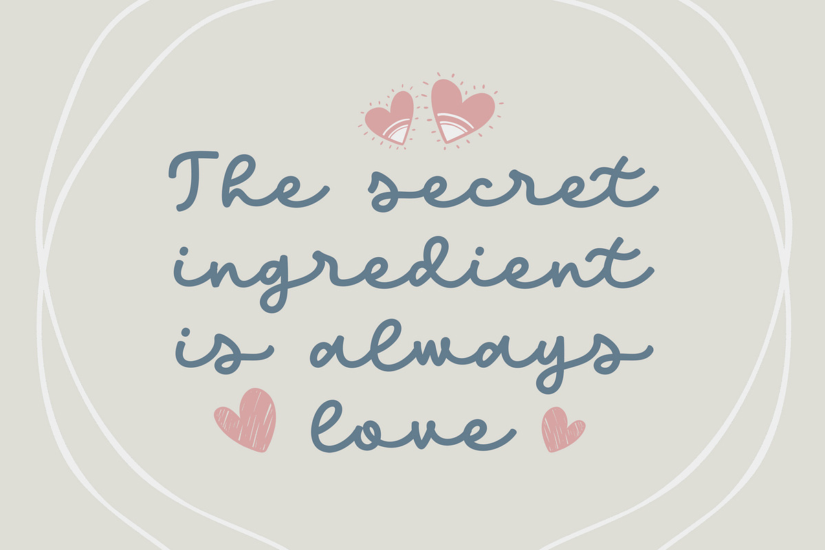 Kind Heart / Monoline Font preview 5