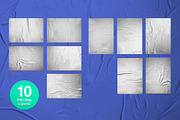 Glued Poster Mockup Collection, a Poster Template by MDG (Thumbnail 7 of 7)