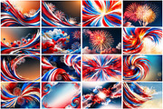 4th of july Digital Paper, a Texture Graphic by Forhadx5 (Thumbnail 6 of 8)