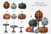 Watercolor halloween pumpkin clipart, an Object Graphic by yana.fefelova (Thumbnail 5 of 5)