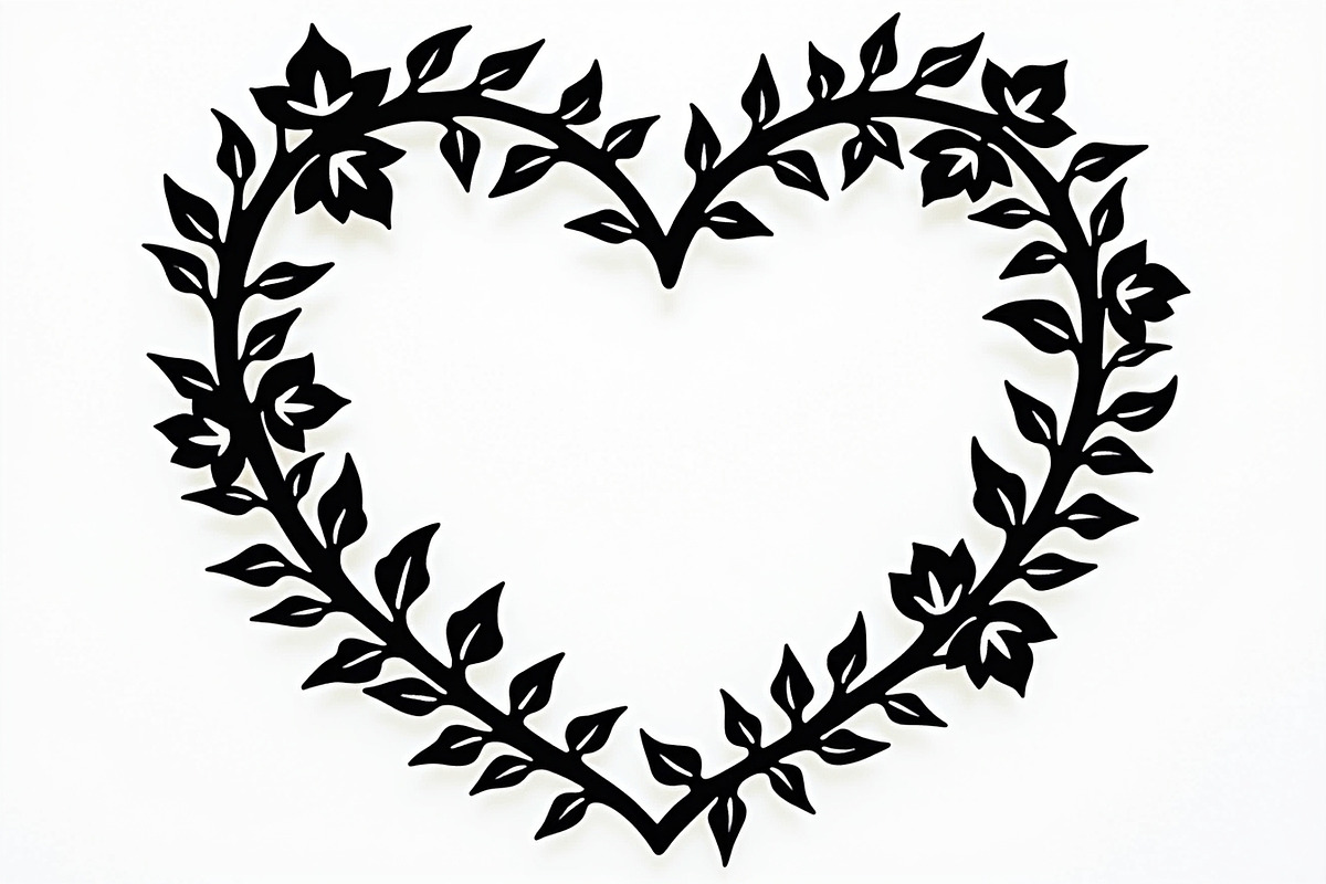 Romantic Floral Heart Clipart Set, an Illustration by Creativeshirt (Photo 9 of 9)