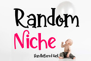 Random Niche Handlettered Font, a Serif Font by Yuby Creative (Thumbnail 1 of 6)