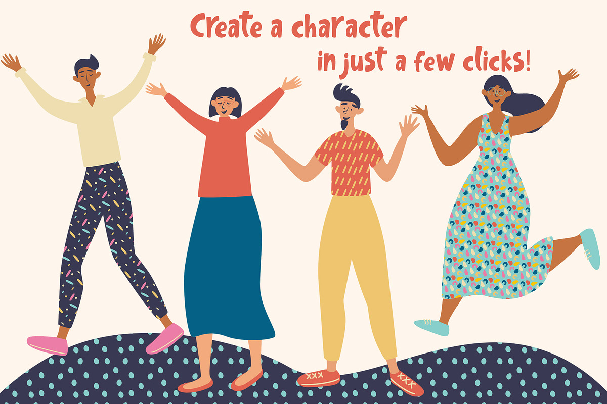 Generator characters of people, an Object Graphic by PawLoveArt (Photo 8 of 10)