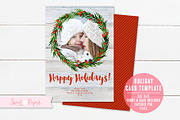 Holiday Photo Card Template, a Card Template by Sweet Papers (Thumbnail 2 of 4)