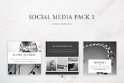 Social Media | Pack 1, a Social Media Template by Blossom (Thumbnail 1 of 5)