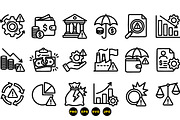 Business Risk Alert Icon Set, an Illustration by designvectx (Thumbnail 3 of 3)