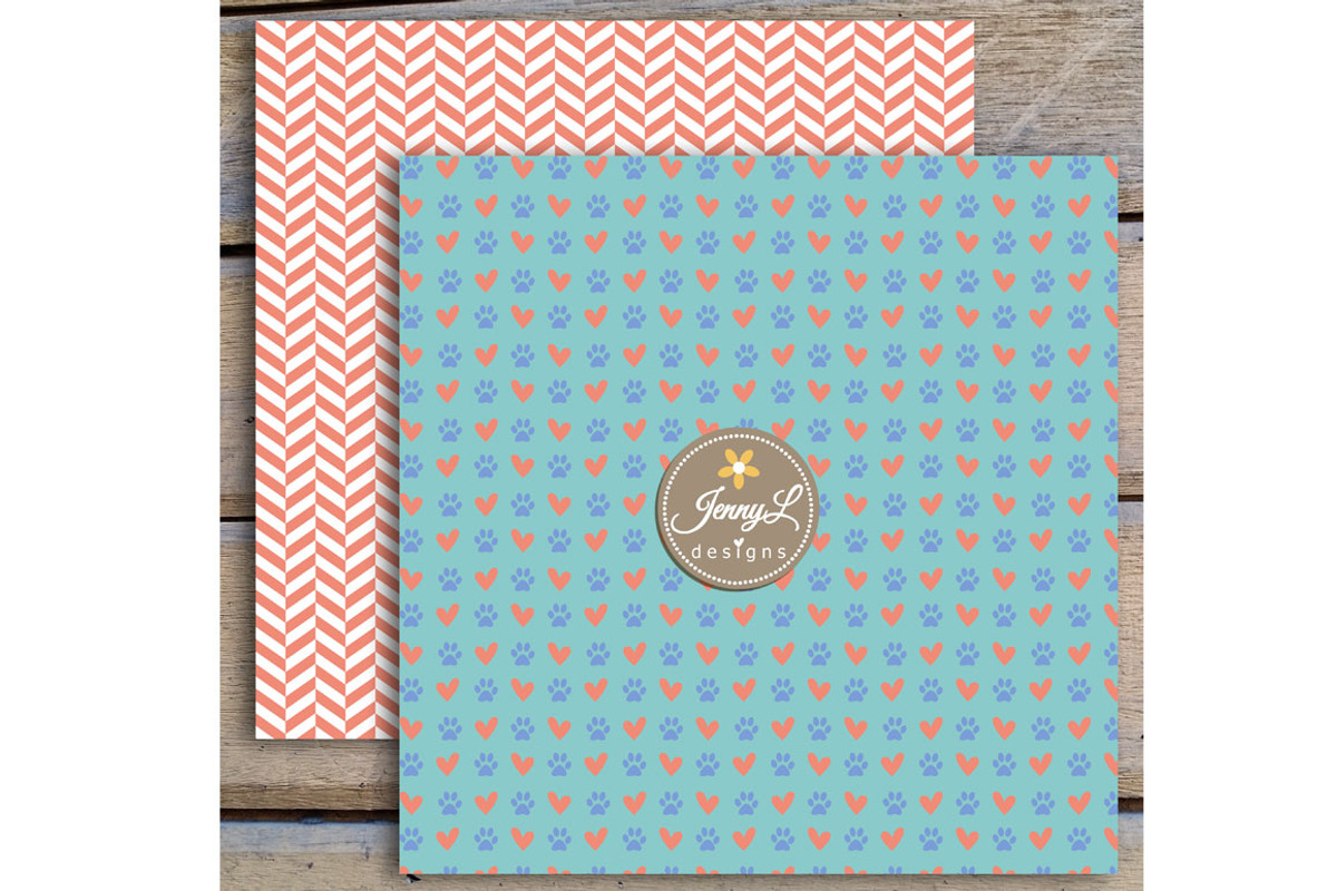 Cat Digital Papers & Cliparts, a Pattern Graphic by JennyL Designs (Photo 4 of 6)