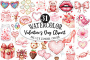 Valentine's Day Clipart, an Illustration by Designking (Thumbnail 1 of 5)
