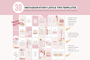 30 Instagram Story Tips Templates, a Social Media Template by With Love Monique (Thumbnail 2 of 8)