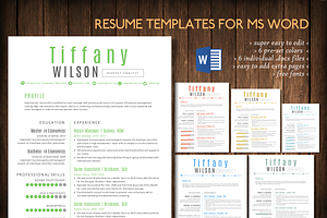 Simple 2 Pages Word Resume