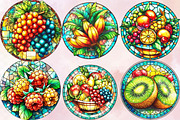 Summer Stained Glass Clipart Bundle., an Illustration by SVGArt (Thumbnail 9 of 9)