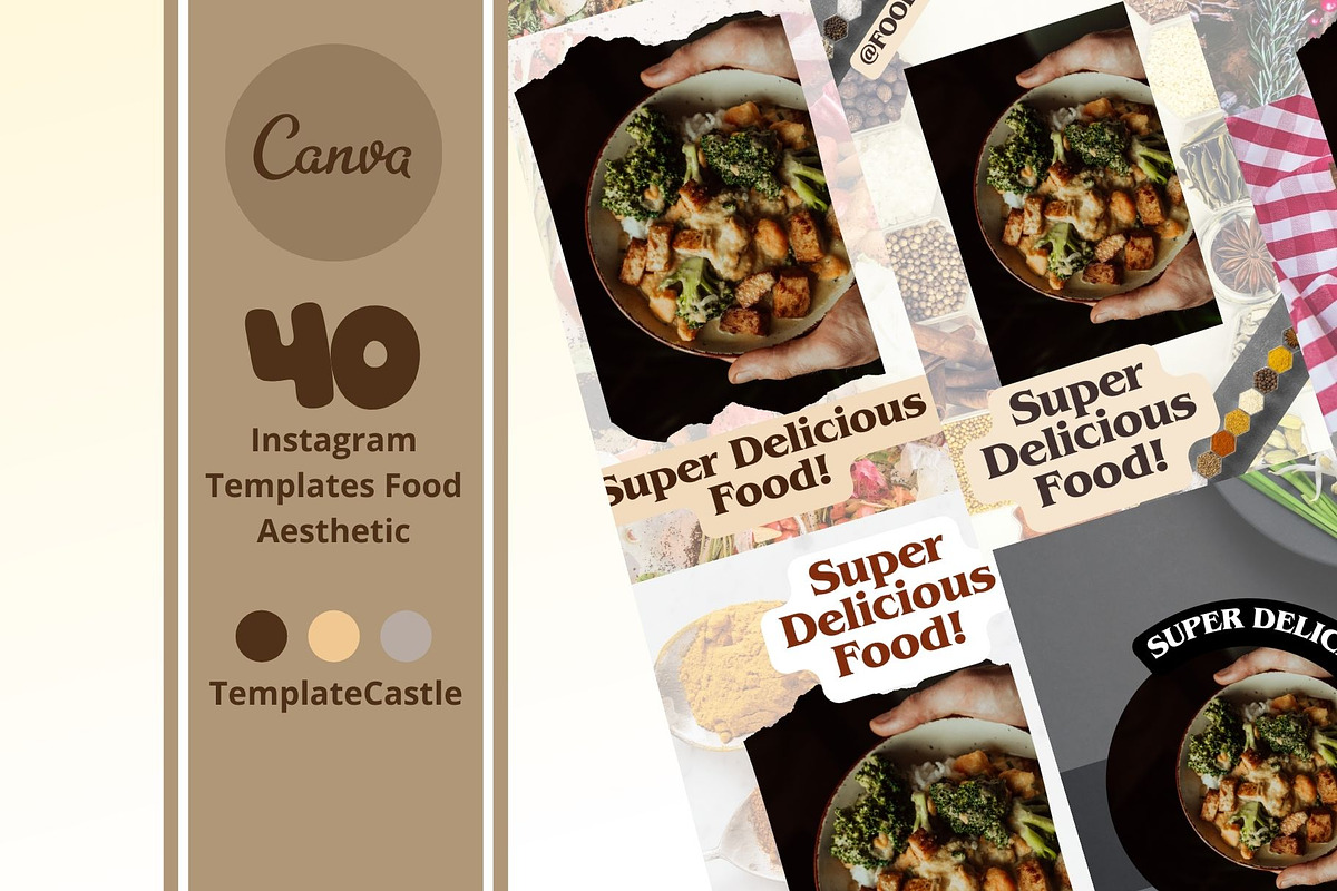 Instagram Templates Food Aesthetic, a Templates & Theme by NawaArte (Photo 1 of 4)