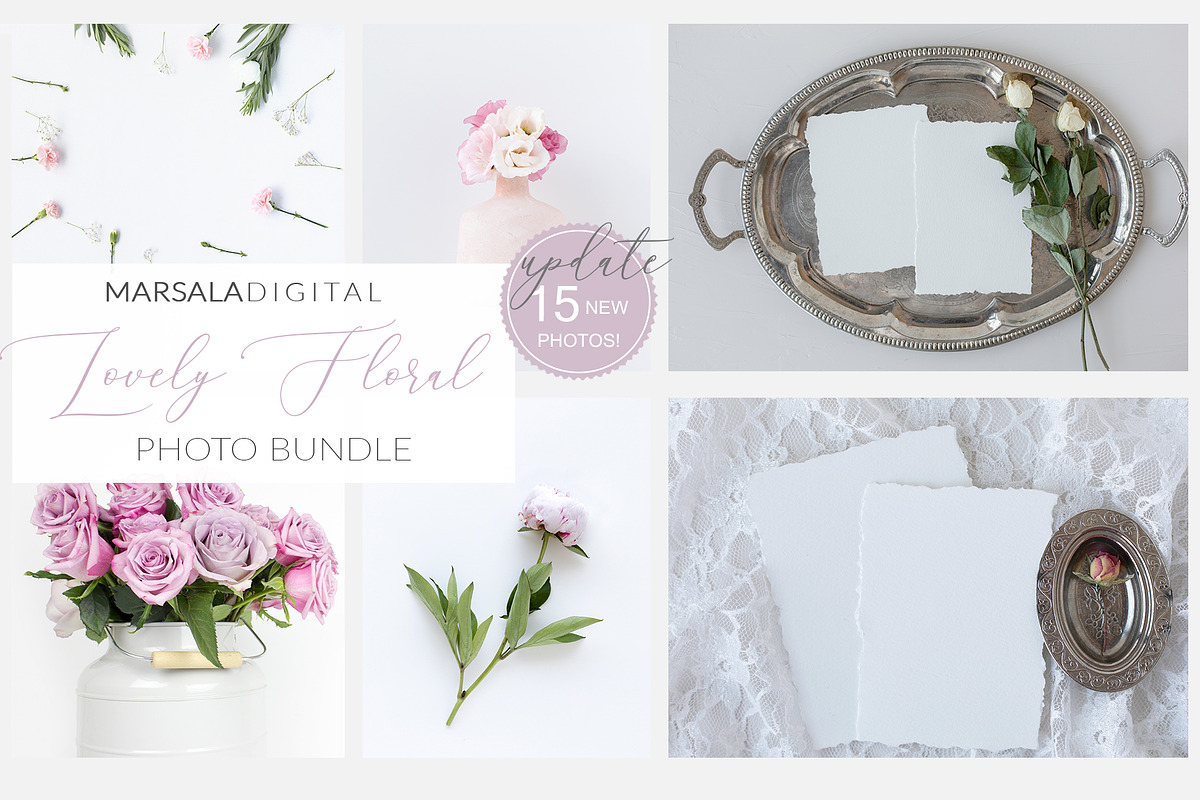 Floral Wedding Photo Bundle, a Background Photo by Marsala Digital (Photo 1 of 7)