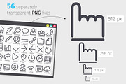 Interface Line Icons Set, an Outline Icon by Voysla's Shop (Thumbnail 3 of 4)