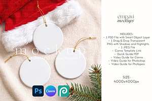 Ornament Mockup Set of 3