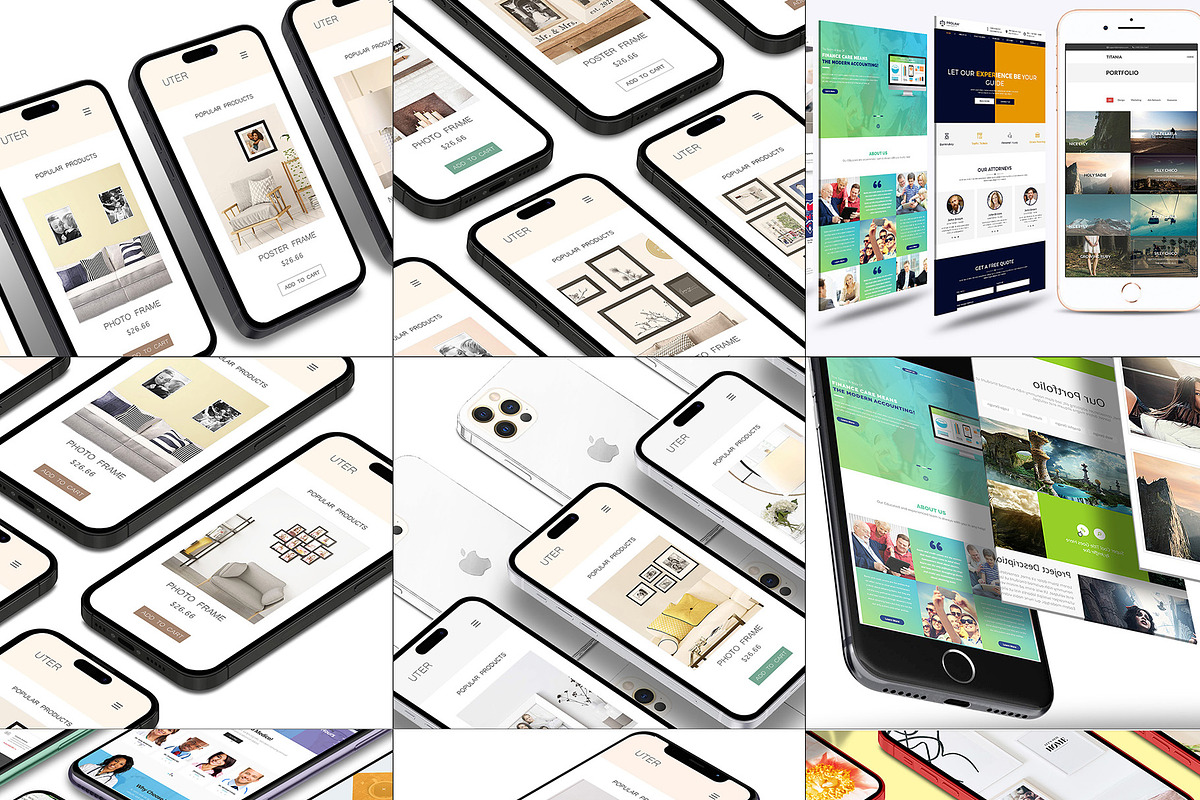 ALL 3D iPHONE MOCK-UP BUNDLE VOL-I4, an iPhone Mockup by Graphicsworld125 (Photo 2 of 20)