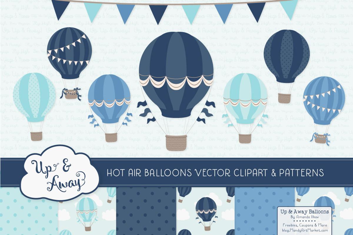 Oceana Hot Air Balloons & Patterns, an Illustration by Amanda Ilkov (Photo 1 of 5)