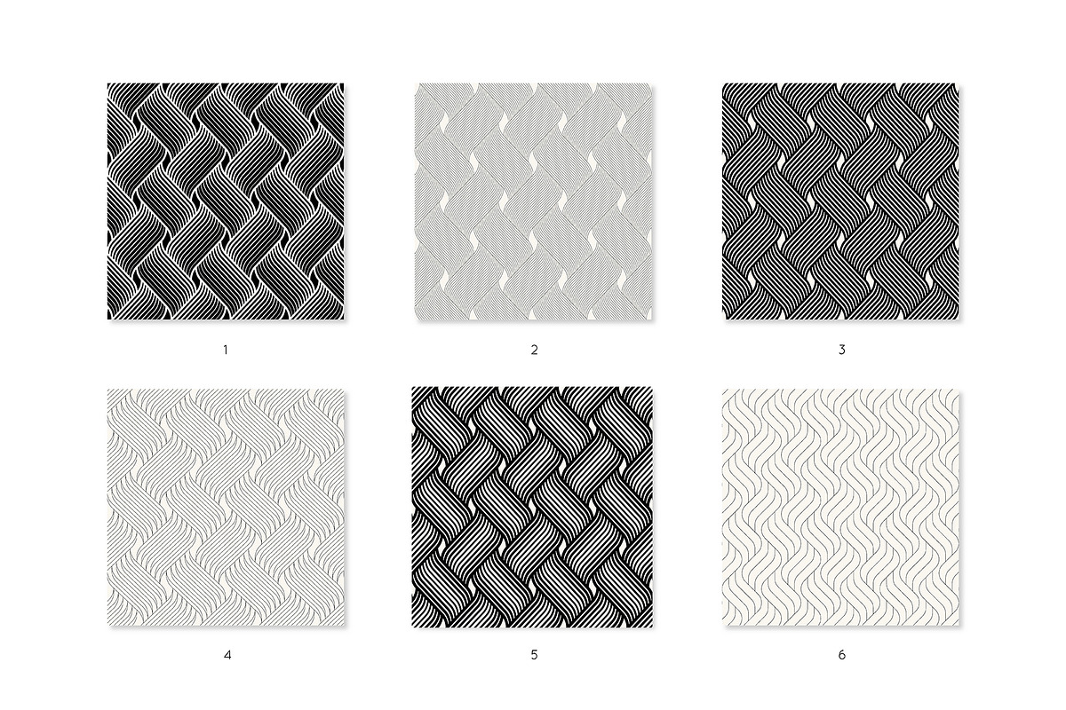 Geometric Seamless Pattern Set, a Pattern Graphic by Curly_Pat (Photo 3 of 7)